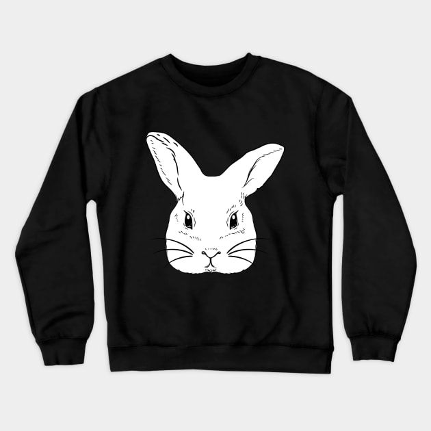 rabbit head hand draw Crewneck Sweatshirt by Giraroad